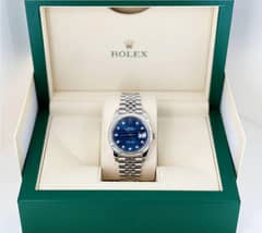 Rolex Datejust 41 White Gold/Steel Blue Diamond with box AAA