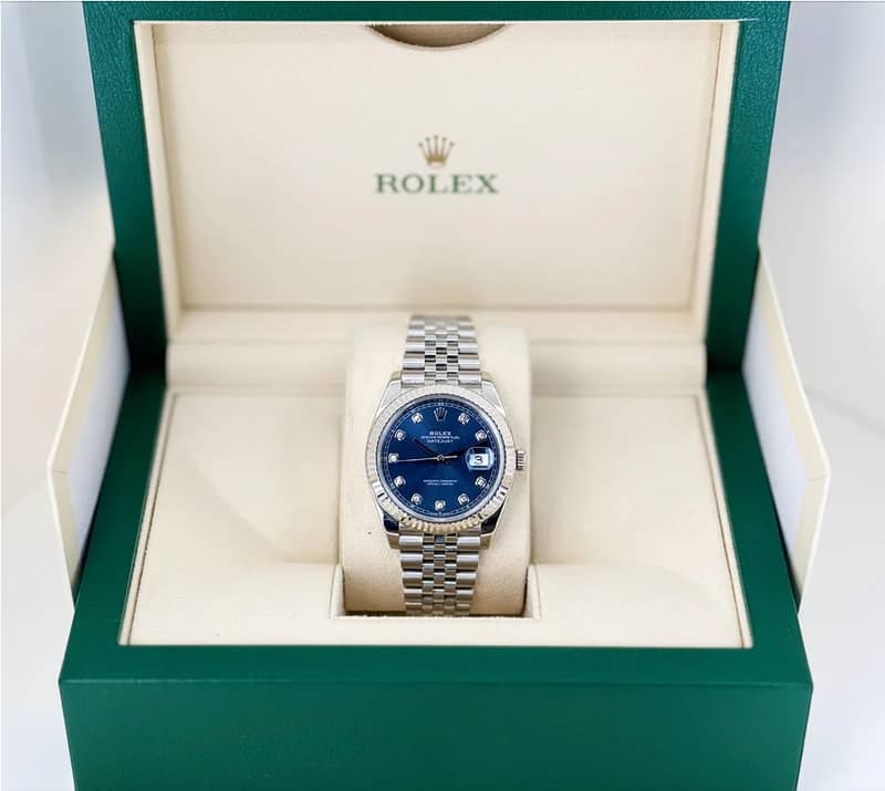Rolex Datejust 41 White Gold/Steel Blue Diamond with box AAA 0