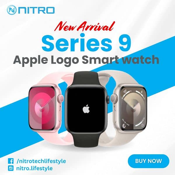 Series 9 Smart Watch With Apple Logo 0