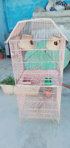 Cages Big cage Rs 8000 small 4000 both 12000