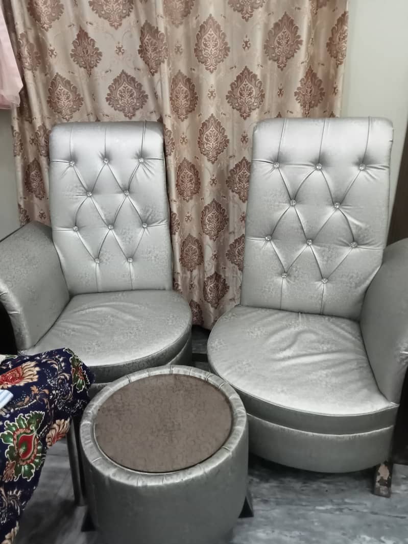 Two Seater Sofa Set with Table available for sale in good condition 3