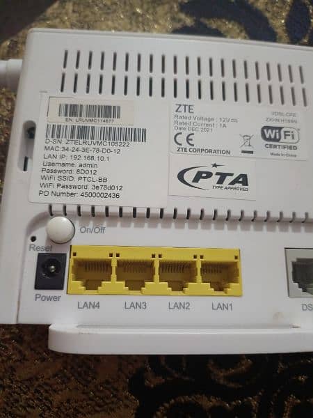 PTCL Wifi Router 4