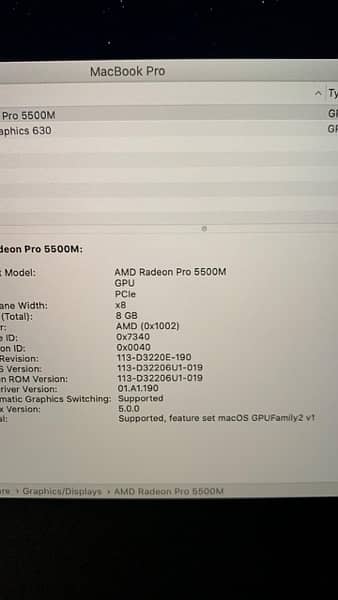Macbook pro 16 inch 2019 Core i9 3