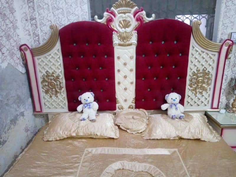 Bed for sale complete bed set sofa bed and dressing, lamp 1