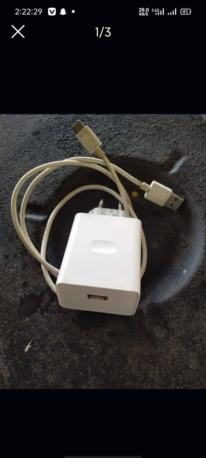 Original Oppo charger 18w 1