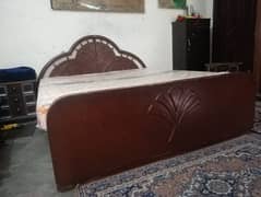 Wooden Bed (Queen Size ) with Canon mattress 6 Inches