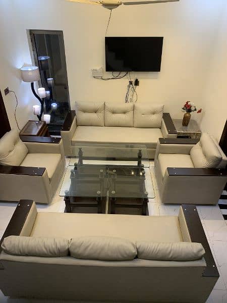 8 seater sofa set with tables 0