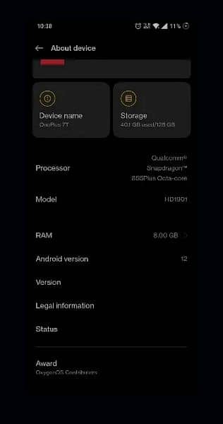OnePlus 7T in amazing condition, 8/128 Snapdragon 855Plus PTA Approved 4