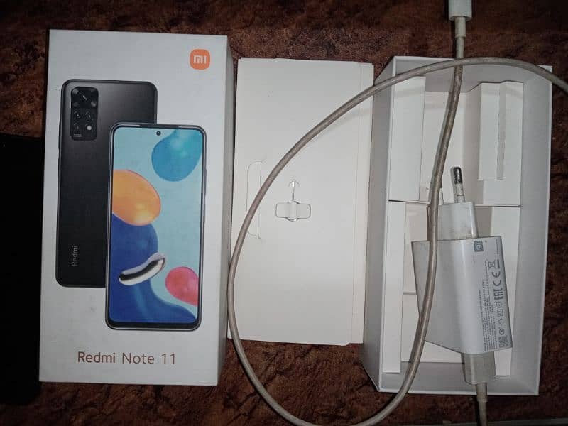Redmi Note 11 4/128gb box charger everything included 1