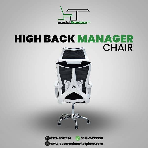 High Back Executive Chair - Ergonomic Chair - Manager Chair 11