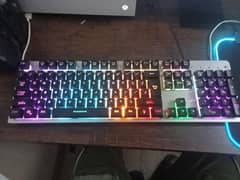 RGB keyboard semi mechanical RGB mouse and RGB mouse pad