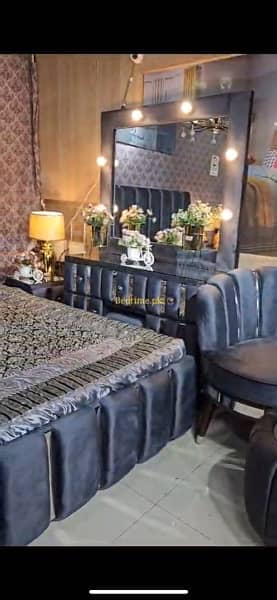 Bedroom furniture ( Bed+ side tables +dressing + coffee chairs) 2