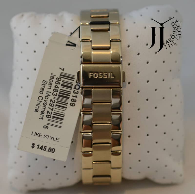 Fossil Gold-tone Stainless Steel Watch Crystals Glytz Women's 1