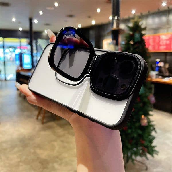 2024 High Quality Metal stand Sunglasses Phone Case For iPhone 0