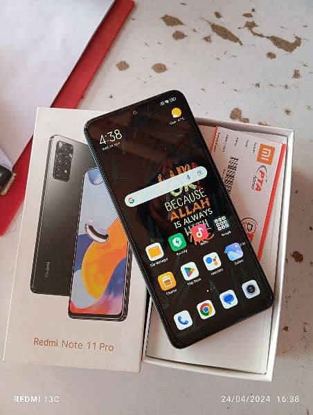 Redmi 11 Pro used For sale With Box Charger 5