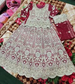 Wedding Lehenga / Pure Net / Beautiful Lehenga Dress