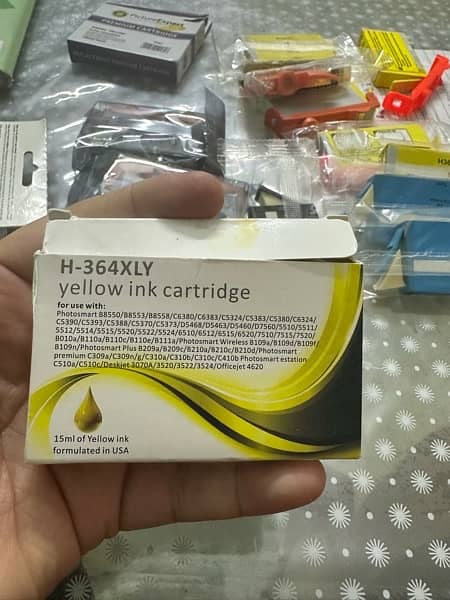different ink cartridges , please see pictures. 14