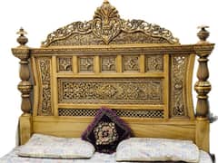 Pure wooden hand made Bed set