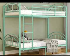iron bunk bed double portable