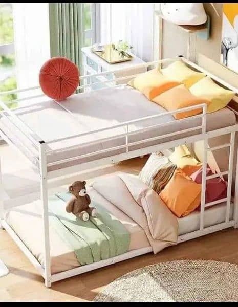 iron bunk bed double portable 4