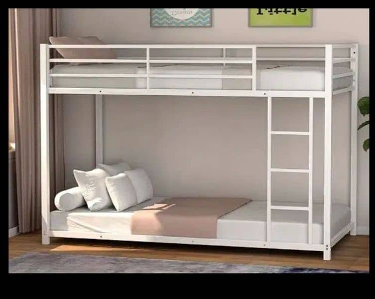 iron bunk bed double portable 8