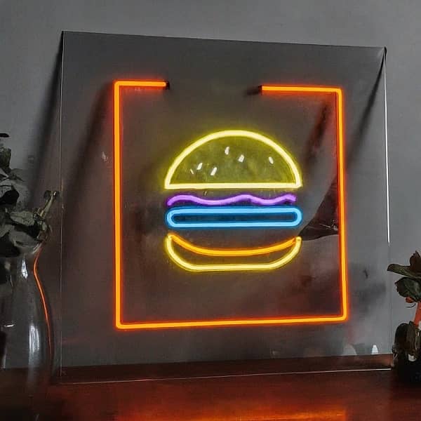 Neon Sign Board With Free Delivery in lhr & adapter|Custom Sign Board 4