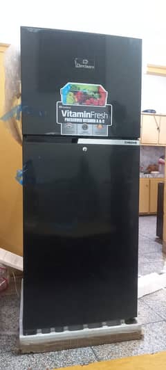 Dawlance Black Double Door Refrigerator (Model 9191WB Chrome Hairline)