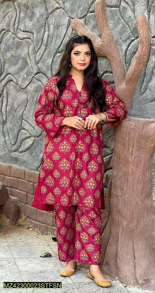 Lawn stitched 2pcs suit in 1200 only 1
