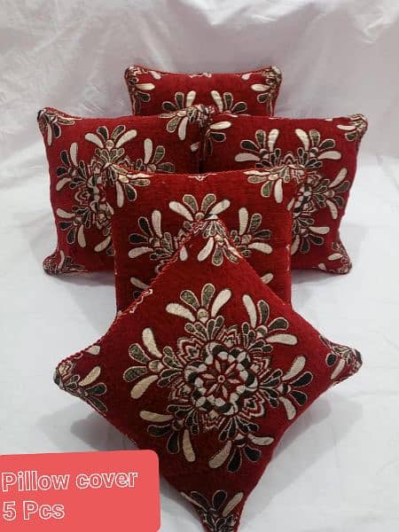 5 Pcs Velvet Embroidered Cushion covers 0