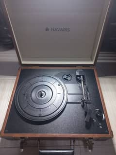 Turntable Retro Case Record Player with Speaker