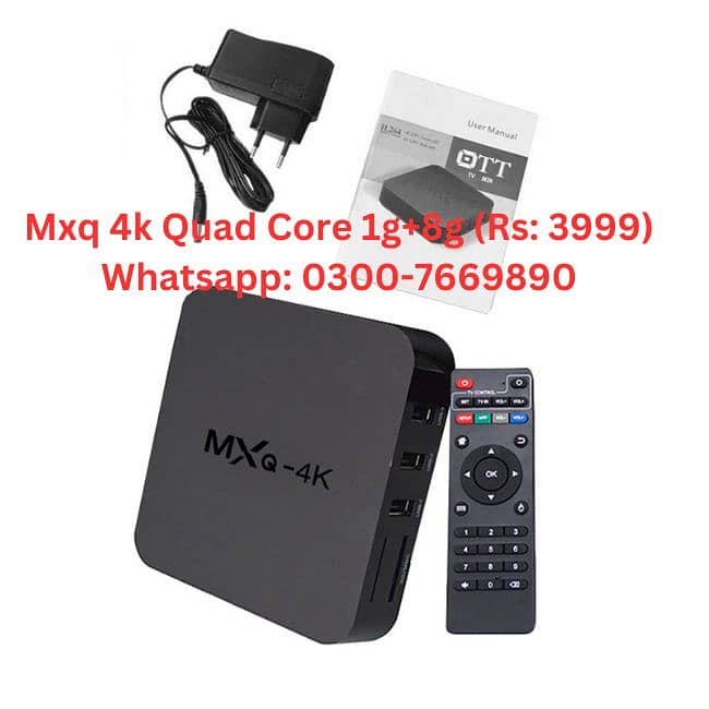 New Android Smart TV Box Wireless Remote Mxq, H96 Max, Wholesale Rats 1