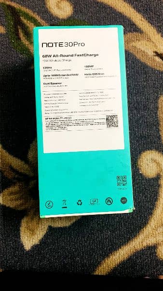 infnix Note 30 Pro 10/9 with warrant wireless Charging 16 Ram/256 1