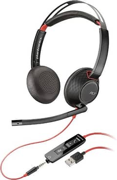 Poly Blackwire 5220 USB-A Wired Headset Plantronics headphones