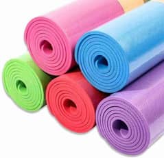 Yoga mats and resistance bands available fitness accessory