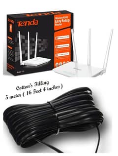 Tenda WiFi router N300 and router cable for sale