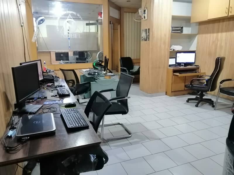 Area 550 Sq. ft Brand New Sami Furnished Office For Rent In Main Boulevard Road Gulberg 0