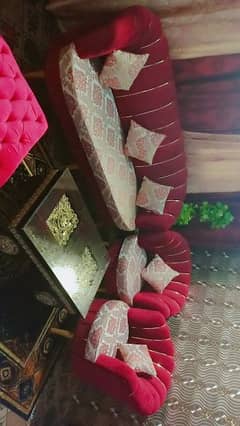 5 seater coffee sofa with one puffy (0341-2148545)