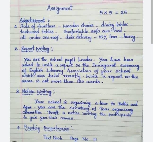 handwritten assignment writer 4