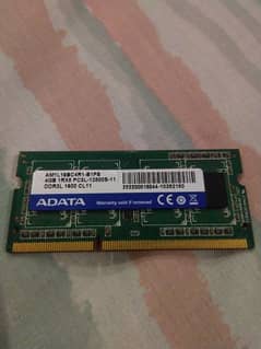 4 GB DDR3 Laptop Ram