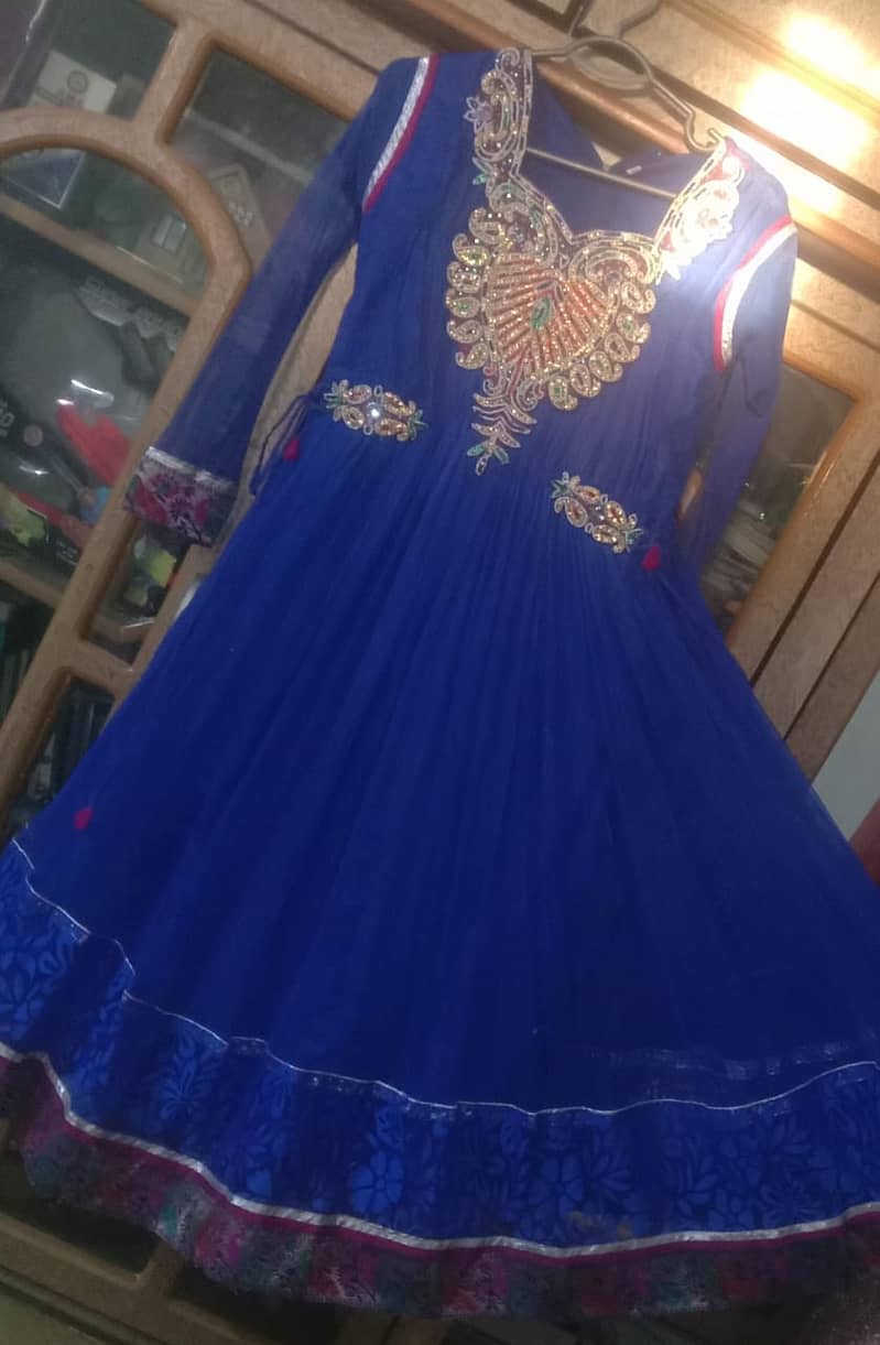 Frock / long frock / blue dress/  ready to wear 1