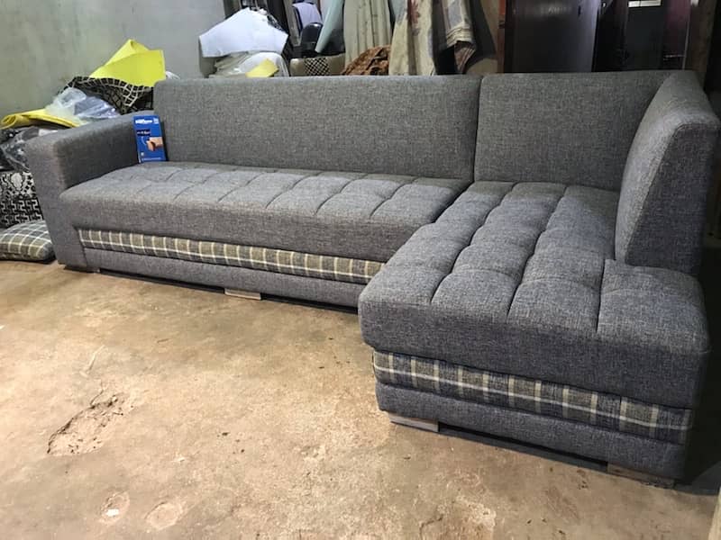 L shape corner sofa set . , 4