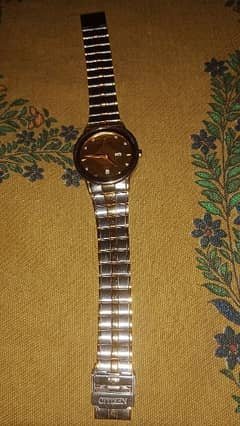 VTG citizens watch mens water resist tow tone day date