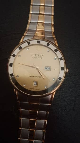VTG citizens watch mens water resist tow tone day date 3