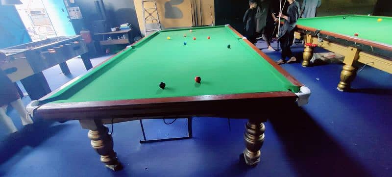 snooker table used 6x12 good candation 1