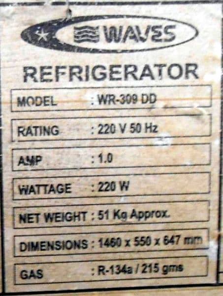 WAVES Refrigerator - Original Condition 5