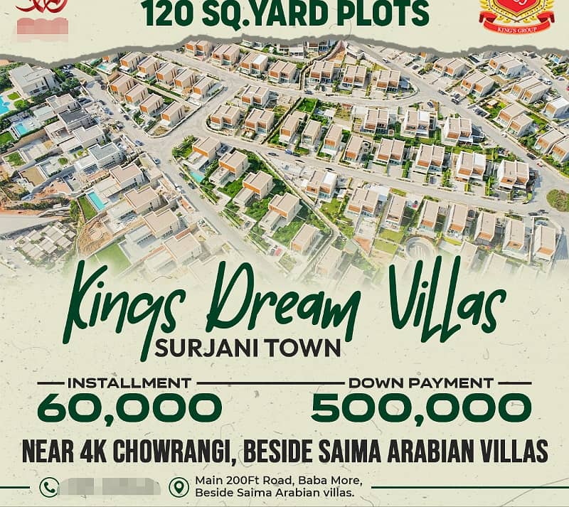 120gz plot for installment king dream villa 3