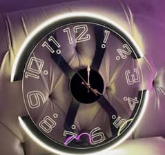 Mordern Style X Neon Ambient Light Clock 03288946069 0