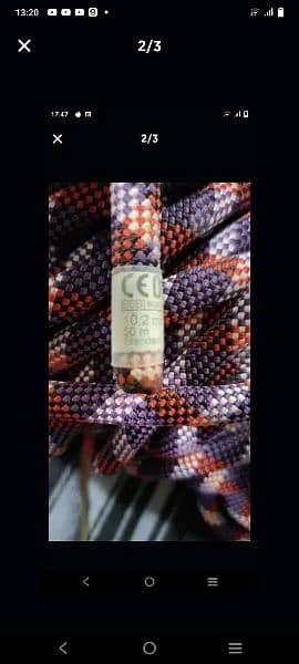 BEAL Uk imported Rope, Brand New. 50 mtr 1