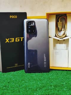 poco x3gt 8+256 with box & charger brand new condition seald phone