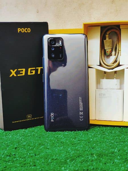 poco x3gt 8+256 with box & charger brand new condition seald phone 0